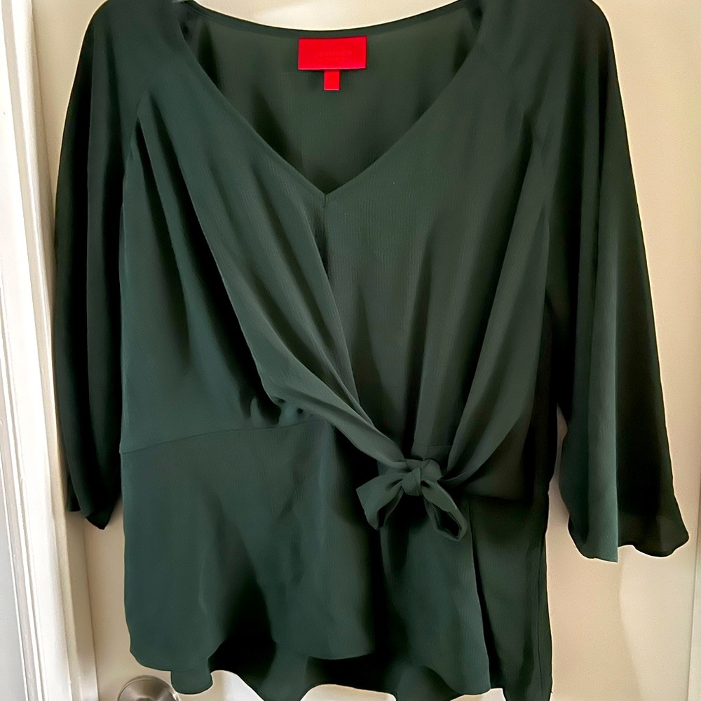 Green dressy top